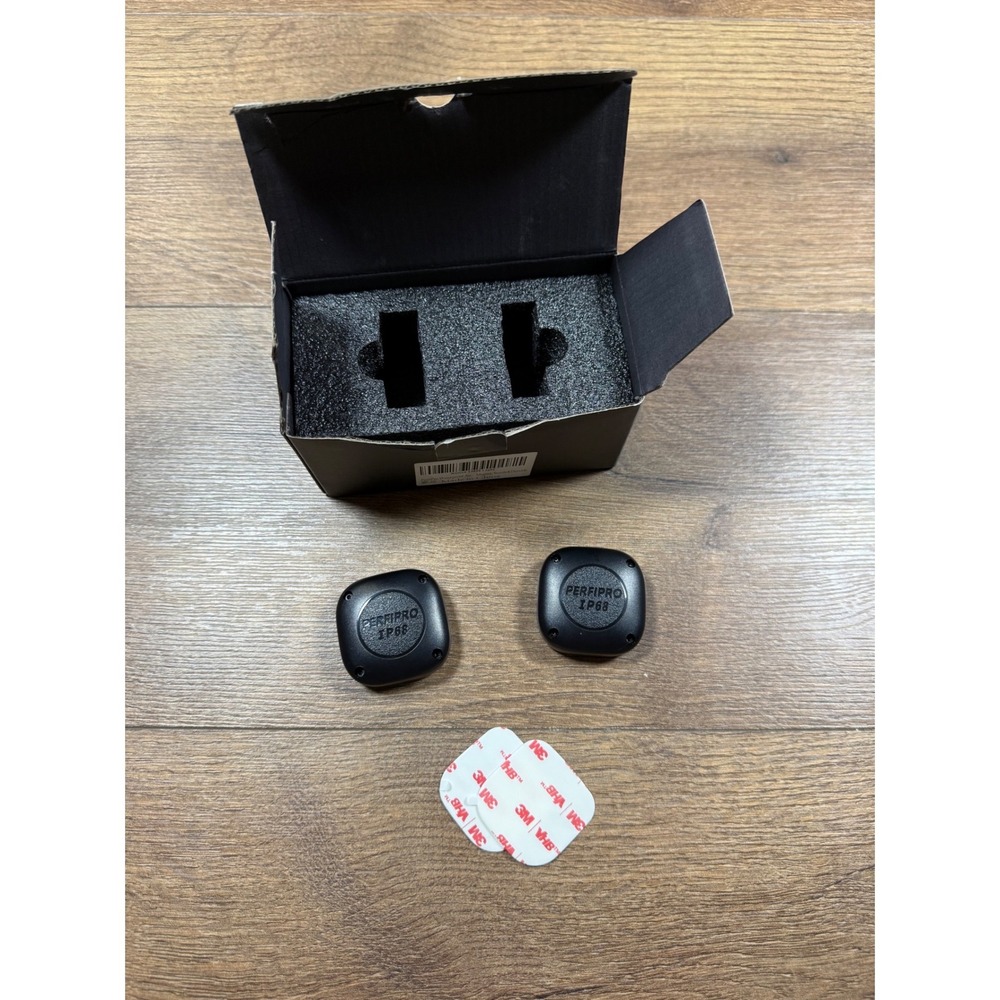 PerfiPro Waterproof AirTag Case 2 Pack Magnetic IP68 Sturdy Holder Black‎